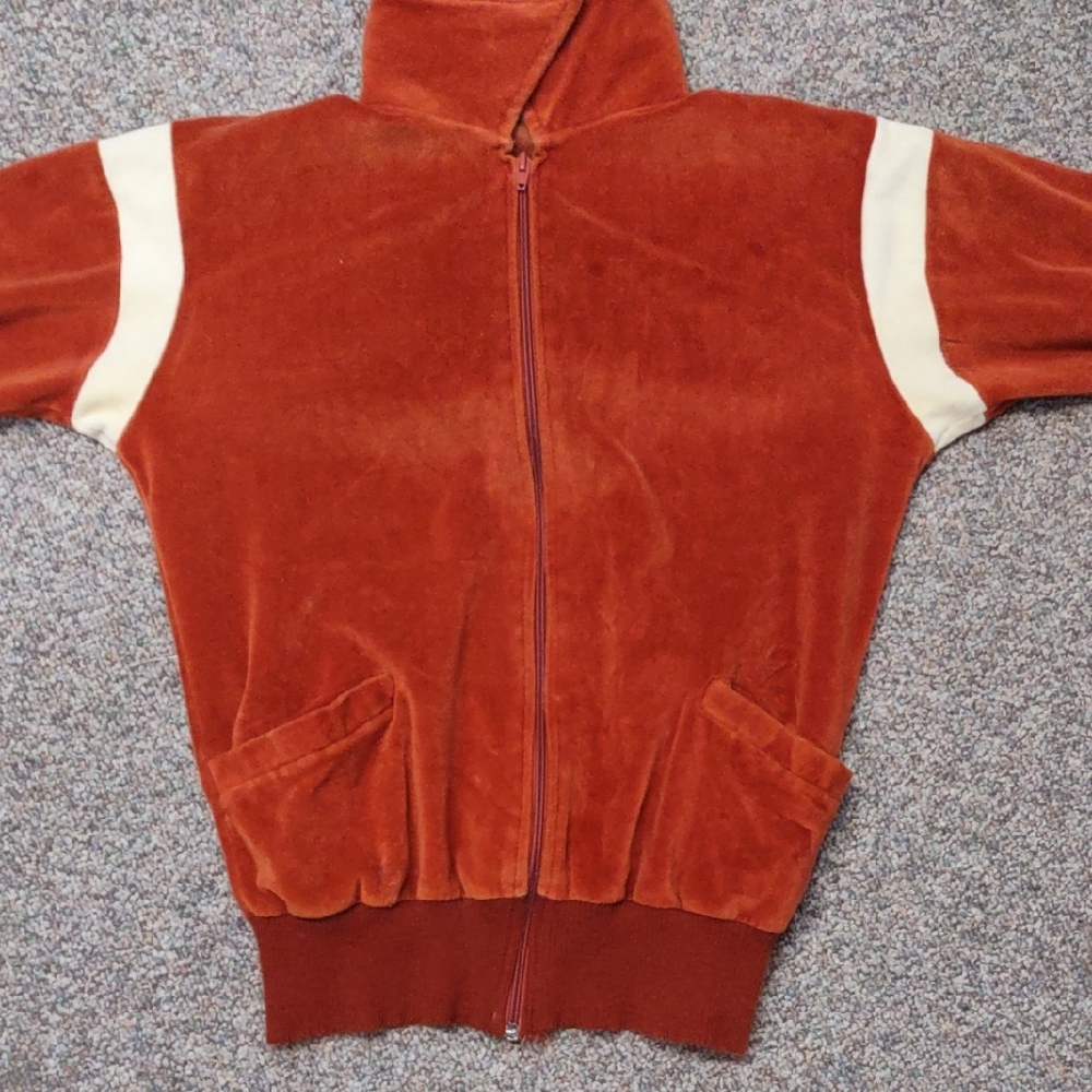 Sears Rust Orange Jacket with Cream Details